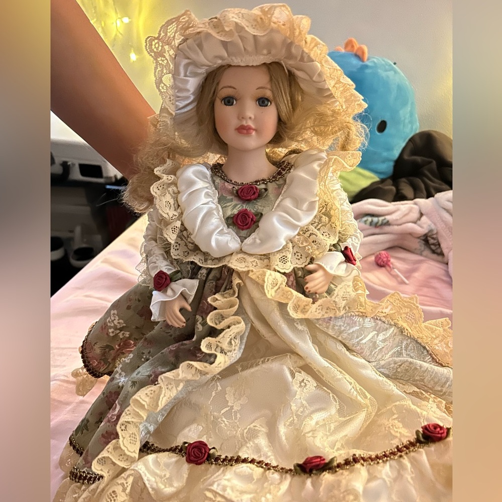 a collection porcelain doll